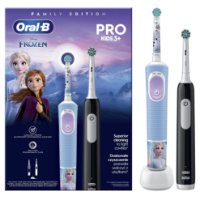 Električna zobna ščetka ORAL-B Family Edition Pro Series 1 Black + Pro Kids 3, Frozen, črna