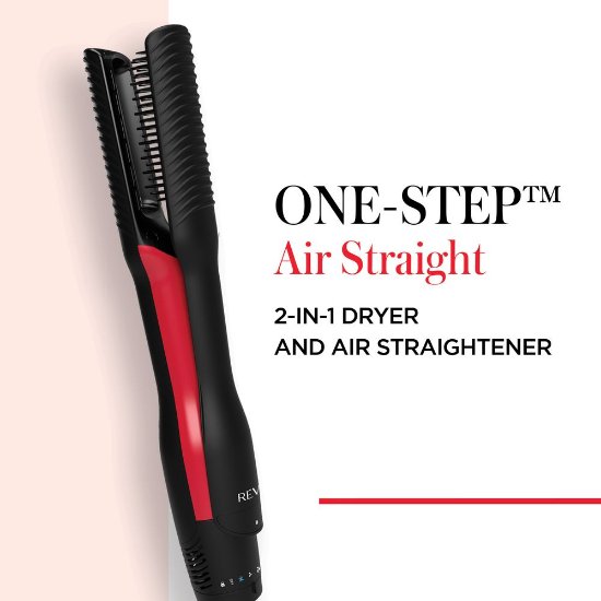 Likalnik za lase REVLON One-Step Air Straight, 2v1, sušilec, črna