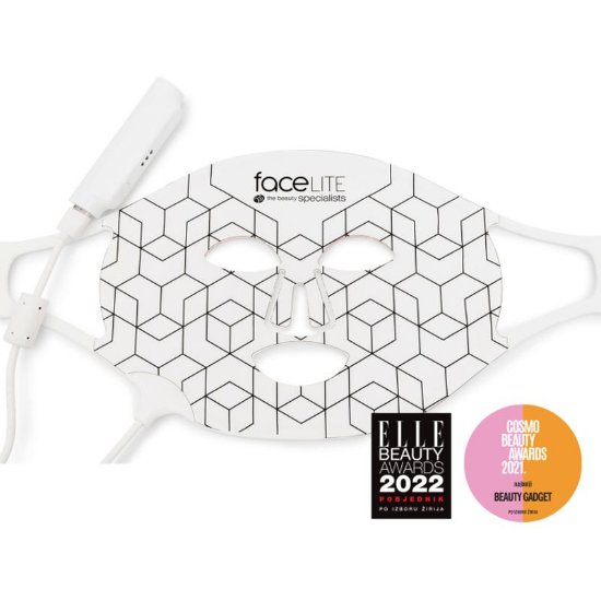 Maska za obraz RIO BEAUTY LED Anti-Age, bela