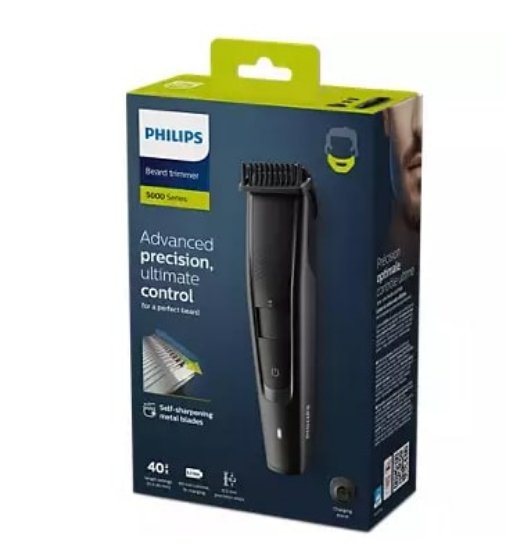 Trimer PHILIPS Series 5000 BT5515/20, za brado, žična in brezžična uporaba