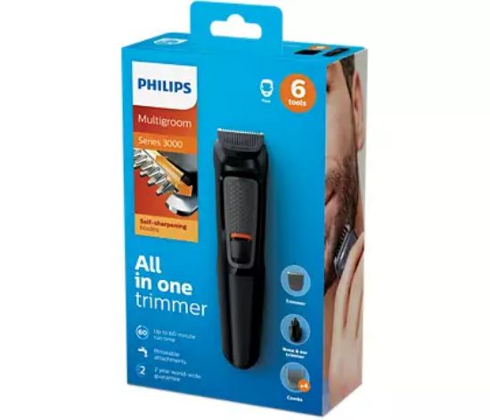Trimer PHILIPS MG3710/15, 6 v 1, za lase in brado
