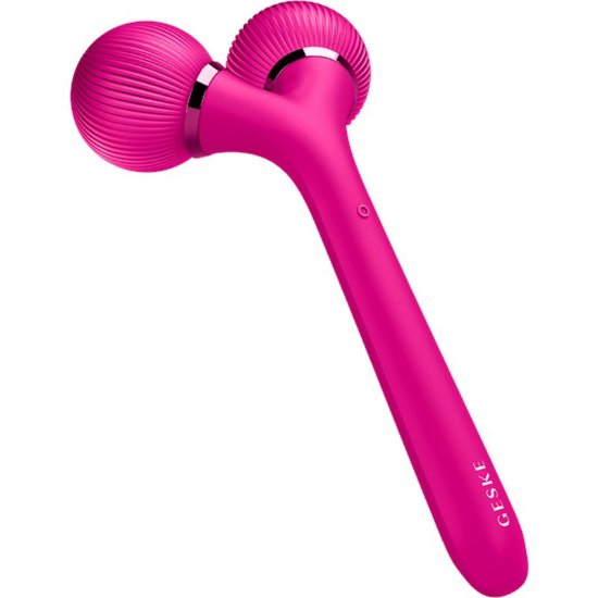 Naprava za nego obraza in telesa GESKE Sonic Facial & Body Roller, 4v1, magenta