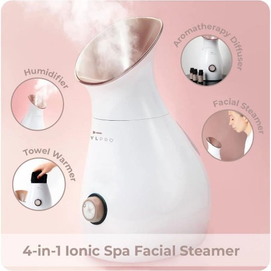 Ionska savna za obraz STYLPRO Facial Steamer, bela