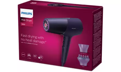 Sušilnik za lase PHILIPS BHD514/00, 2300 W, ThermoShield, vijoličen