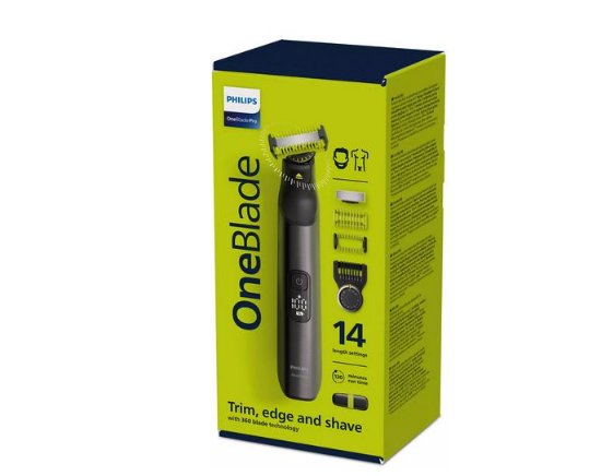 Brivnik PHILIPS QP6651/61 OneBlade Pro 360, obraz+telo, 14 dolžin