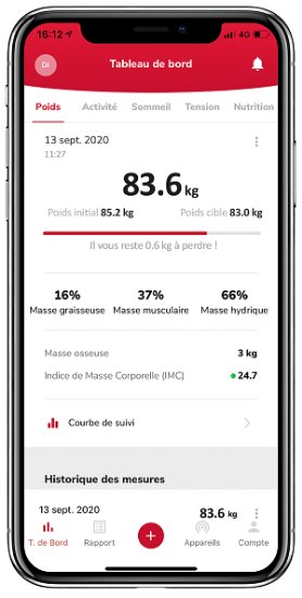Osebna tehtnica TERRAILLON Body Connect, MyHealth App, Bluetooth, indeks telesne mase, 160 kg