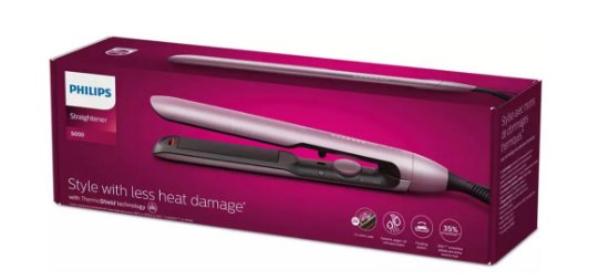 Likalnik za lase PHILIPS BHS530/00, 230 C, 30 s, svetlo rožnata