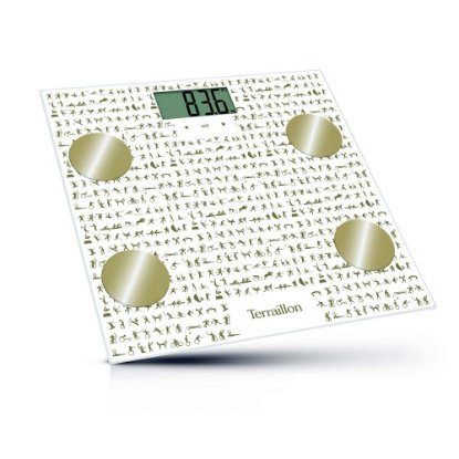 Pametna tehtnica TERRAILLON Body Athlete Connect, do 160kg, bela