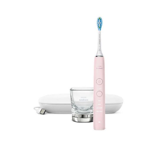 Električna zobna ščetka PHILIPS HX9911/29, sonična, z aplikacijo, rožnata