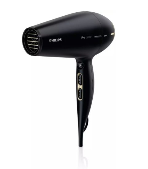 Sušilnik za lase PHILIPS Prestige Pro HPS920/00, 2300W, 6 hitrosti do 170km/h, črn