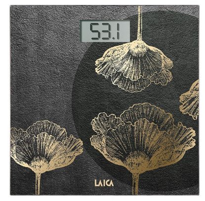 Osebna tehtnica LAICA PS1078 S, digitalna, 180 kg, steklo, temno siva