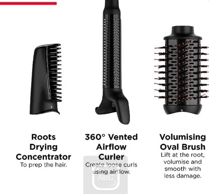 Multi-styler REVLON Salon, 3 nastavki, črn