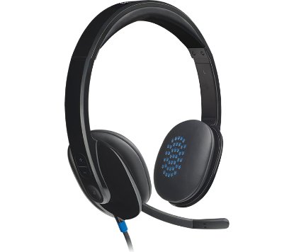 slušalke LOGITECH Headset H540, USB, črne