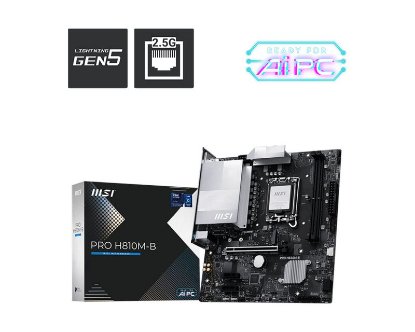 Matična plošča MSI PRO H810M-B, INTEL H810, DDR5, mATX, s. 1851