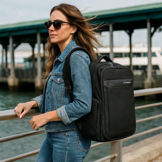 Nahrbtnik za prenosnik OCTIO Metro 17", črni