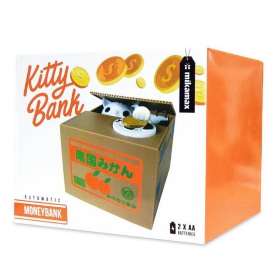 Hranilnik za kovance MIKAMAX Kitty Bank, na baterije