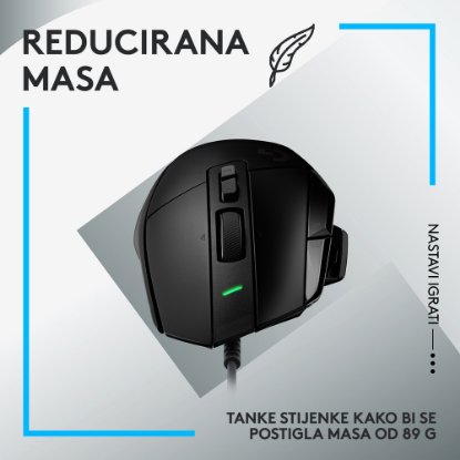 Miška LOGITECH Gaming G502 X, optična, 25600dpi, črna, USB