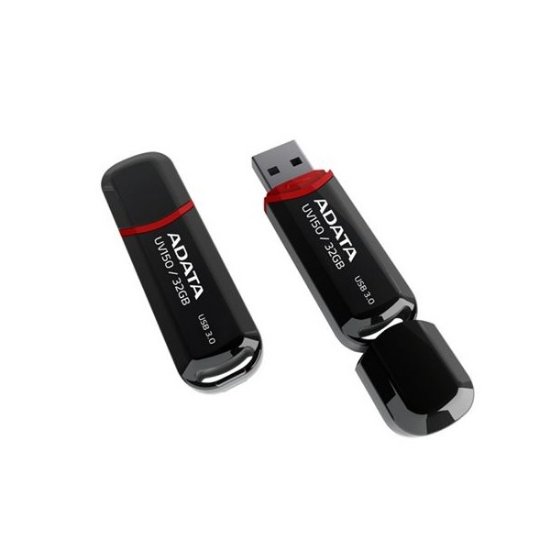 Pomnilnik USB 3.0 FLASH DRIVE 32 GB, ADATA UV150 Black AD, AUV150-32G-RBK, črna