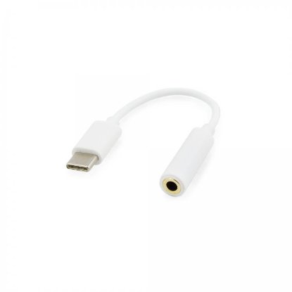 Adapter SBOX, USB-C (M) na 3.5mm (Ž), beli, 10cm