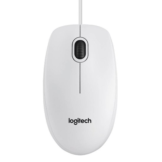 Miška LOGITECH B100, OEM, optična, bela, USB