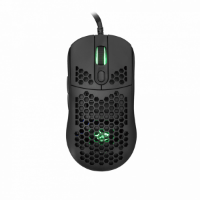 Miška WHITE SHARK Galahad GM-5007, 6400dpi, RGB, optična, žična, črna