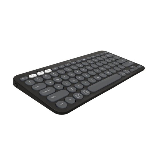 Tipkovnica LOGITECH Pebble Keys 2 K380S, BT, kompaktna, črna