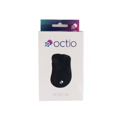 Miška OCTIO M301W, optična, brezžična, 1600dpi, črna