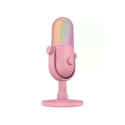 Mikrofon RAZER Seiren V3 Chroma, RGB, namizni, roza
