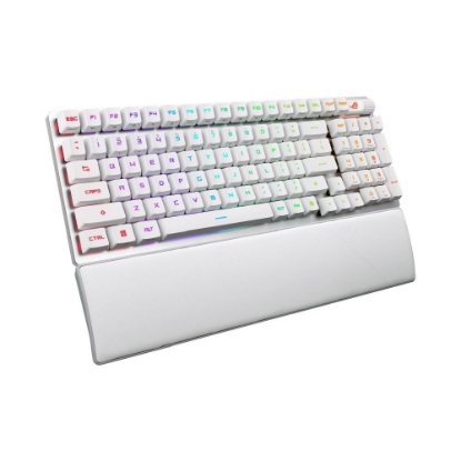 ASUS ROG Strix Scope II 96 Wireless, mehanska RGB tipkovnica, US razpored, bela