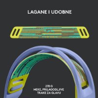 slušalke LOGITECH Gaming G733 Lightspeed, RGB, brezžične, lilac