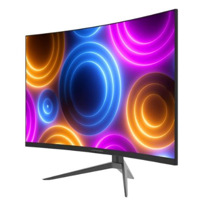 Gaming monitor 27" LC POWER LC-M27QC, QHD, VA, 180Hz, 1ms, 300cd/m2, FreeSync, ukrivljen, črni