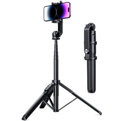 Selfie palica UGREEN 3-v-1 tripod z Bluetooth daljinskim upravljalnikom, črna