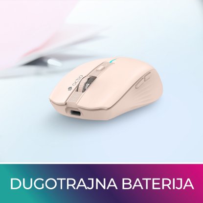 OCTIO?Style?M310WBT – RGB optična brezžična miška, Bluetooth, 1600?DPI, modra