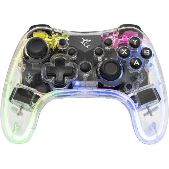 Gamepad WHITE SHARK Legion GPW-8039, bežični, PC/PS4, prozirni