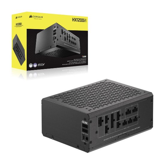 Napajalnik 1200W, CORSAIR HX1200i Shift, CP-9020267-EU, ATX v3.1, 140mm vent., 80+ Platinum, modularni