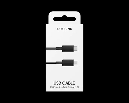 Kabel SAMSUNG, USB-C (M) na USB-C (M) 5A, 1m, črni