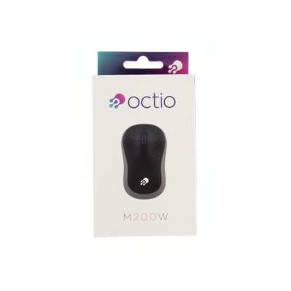 Miška OCTIO M200W, brezžična, crno-siva