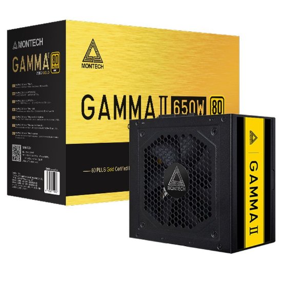 Napajalnik 650W, MONTECH Gamma II 650, ATX, 120mm vent. 80+ Gold