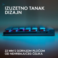 Tipkovnica LOGITECH Gaming G515 Rapid TKL, RGB, mehanska, US Layout, USB, črna
