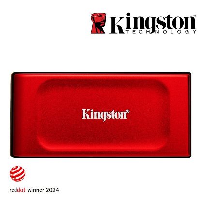 Zunanji SSD 1TB KINGSTON XS1000R, SXS1000R/1000G, 1050/1000 MB/s, USB3.2, rdeči