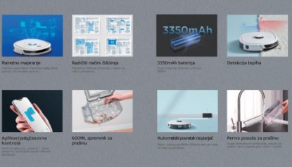 Robotski sesalnik MIDEA M6, beli