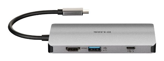 Priklopna postaja D-LINK DUB-M810, USB-C na 3x USB 3.0, 1x USB-C, HDMI, LAN, SD bralnik kartic, za  prenosni računalnik