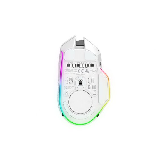 Miška RAZER Basilisk V# Pro, optični, 30000dpi, brezžična, USB, bela