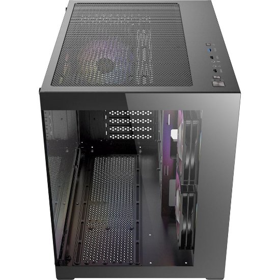 Ohišje ANTEC CX600M ARGB, Mini, mATX, window, črno, brez napajalnika