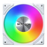 Ventilator MONTECH Metal Pro 12 ARGB, PWM, 120mm, 2200 okr/min, RGB, beli