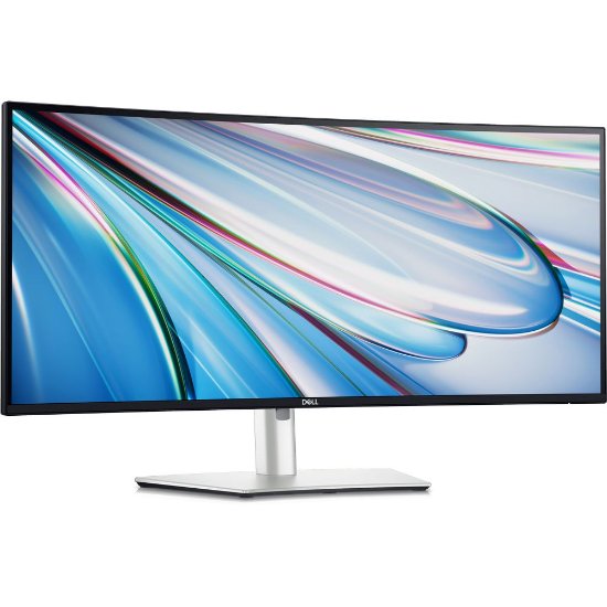 Premium monitor 34" DELL U3425WE, UWQHD, IPS, 120Hz, 5ms, 300cd/m2, ukrivljen, zvočniki, srebrn