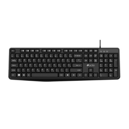 Tipkovnica + miška OCTIO KM100U, črni, USB