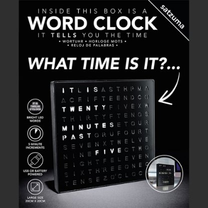Ura SATZUMA Word Clock