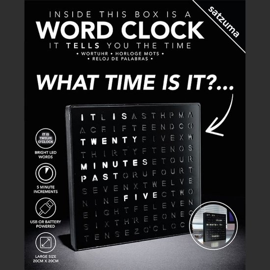 Ura SATZUMA Word Clock