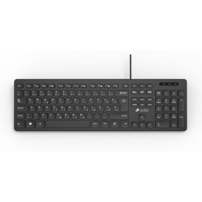 OCTIO Pro K350U žična tipkovnica (USB), črna